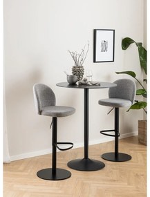 Черен и сив бар стол с регулируема височина (височина на седалката 55 см) Patricia - Actona