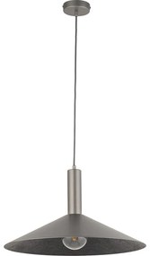 Пендел CAPRI 1xE27/15W/230V Ø 50 см антрацит/сив