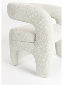 Бяло кресло от букле Nova – White Label