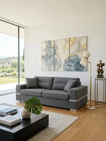 Диван "Fenia" Триместен-210ш 90д см.-Сиво