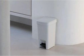 Кош за боклук с педал Brabantia StepUp 1008476, 10 л, Екологични материали, Голям отвор, Светлосив