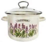 Емайлирана тенджера със стъклен капак  5,5л "LAVANDA" (I63117) H