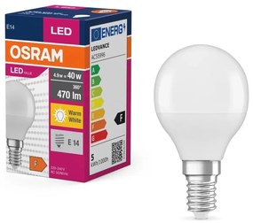 LED Крушка P40 E14/4,9W/230V 2700K - Osram