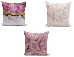 Комплект от 3 калъфки за възглавници Pinkie Cassie, 45 x 45 cm - Minimalist Cushion Covers