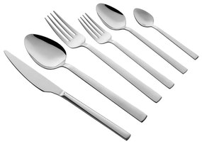 Прибори за хранене 36 бр. от неръждаема стомана в сребрист цвят – Hermia