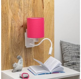 Brilagi - LED Аплик NUBILA 1xE27/25W/230V + LED/3W бял/розов