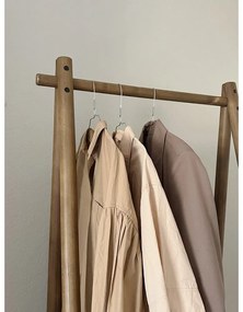 Кафяв шкаф за дрехи от борова дървесина Hongi - Karup Design