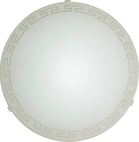 Плафониера ВАВИЛОН, ø250, бял мат, 1xE27
