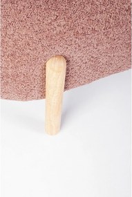 Теракотена подплатена пейка от прежда с примки от букле Dayla – Bizzotto