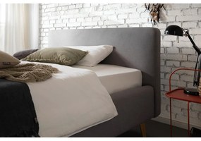 Сиво двойно легло с решетка и място за съхранение , 140 x 200 cm Mattis - Meise Möbel