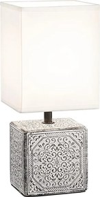 Ideal Lux - Настолна лампа KALI 1xE14/40W/230V бяла/сива