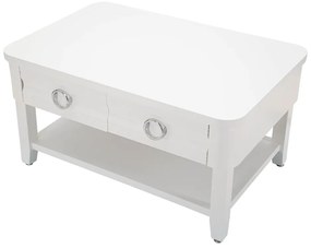 Масичка за кафе от бяла ела 60x90 cm Shine - Mauro Ferretti