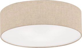 Бежово осветително тяло за таван с текстилен абажур ø 60 cm Thor – Fischer &amp; Honsel