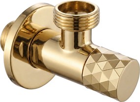Ъглов вентил Diamond 03 1/2" x 3/4"Gold