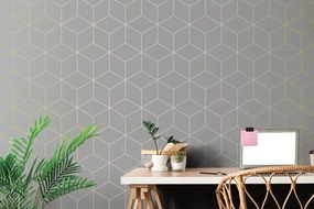 Самозалепващ тапет – Сиви кубчета