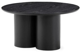 Черна кръгла масичка за кафе ø 80 cm Lua – MOME