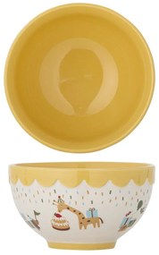 Жълта/кремава глинена детска купичка ø 13,5 cm Celebrate – Bloomingville Mini