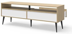 Масичка за телевизор с дъбов декор в естествен цвят 150x54 cm Lake - TemaHome