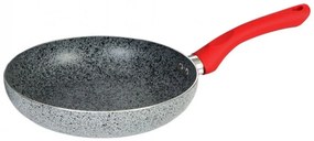 Тиган ZEPHYR Actual line ZP 1319 NM24, 24х5 см, Мраморно-керамично покритие, Индукция, Сив/червен