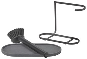 Сива бетонна стойка за перилни препарати Dhuva – Blomus