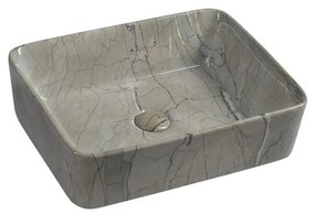 Сива керамична мивка 47,5x37,5 cm Dalma – Sapho