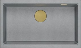 гранитна мивка Logan 110 Grey Metallic