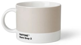 Бяла/сива керамична чаша 475 ml Warm Gray 2 - Pantone
