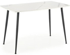 Трапезна маса ALARA, декор бял мрамор/черен