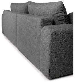 Сив разтегателен ъглов диван от букле (ляв ъгъл) Quinoa – Bonami Selection