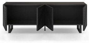 Черна маса за телевизор 161x55x35 cm Peta – Marckeric