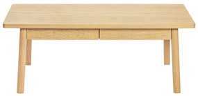 Масичка за кафе от декор от дъб в естествен цвят 60x120 cm Nice – Woodman