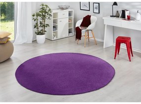 Тъмнолилав кръгъл килим ø 133 cm Fancy – Hanse Home