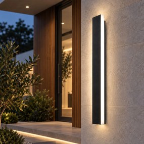 Fasado LED sieninis šviestuvas JNH036-G 90 juodas