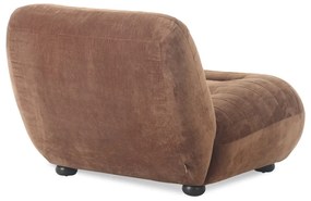 Кафяво кадифено кресло Wyatt – Dutchbone