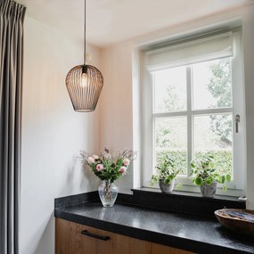 Дизайнерски висящ аплик черен - Wire Ario