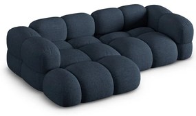 Тъмносин ъглов диван (ляв ъгъл) Loretto – Cosmopolitan Design