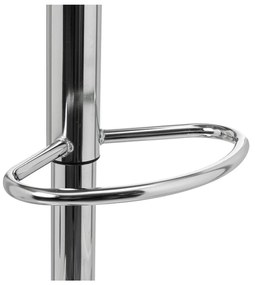 Бели бар столове в комплект от 2 бр. с регулируема височина от имитация на кожа (височина на седалката 56,5 cm) – Casa Selección