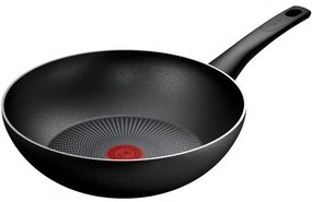 Уок Тиган Tefal C2921953 Force, 28 см, Незалепващо покритие, Thermo-Fusion, Индукция, Черен