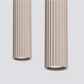 Кафяво-сиво метално висящо осветително тяло Gleam – Sollux