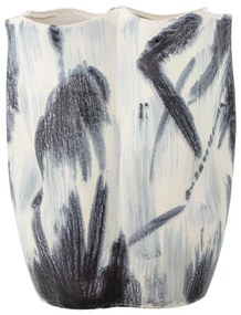 Черно-бяла глинена ваза (височина 37 cm) Elira – Bloomingville