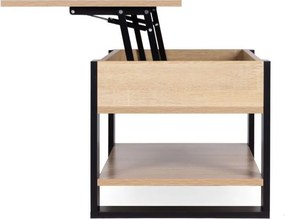 Сгъваема масичка за кафе с накланящ се плот 90 cm