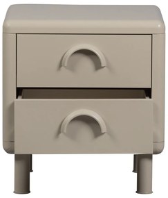 Бежово метално нощно шкафче Rune – WOOOD