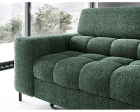 Зелен разтегателен ъглов диван с място за съхранение от букле (десен ъгъл L форма) Ferucce – ELTAP