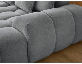 Тъмносив шенилов сгъваем/с място за съхранение ъглов диван (ляв ъгъл/U форма) Everest – Bobochic Paris