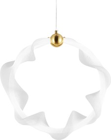 Лампа LED G014-1CP WHITE/GOLD