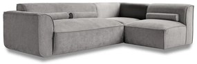 Светлосив ъглов диван (десен ъгъл) Flex Felix – Miuform