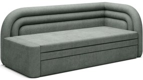 Зелен шенилов сгъваем/с място за съхранение диван десен ъгъл 223 cm Fabillo – ELTAP