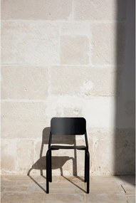 Черен градински стол метален Kei – noo.ma