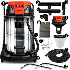 Индустриална прахосмукачка без торбичка MALTEC ML3600W 3000W 80L