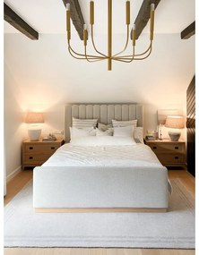 Кремав вълнен килим 160x240 cm Calisia M Grid Rim – Agnella